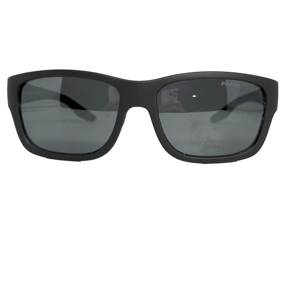 Prada Linea Rossa Sunglasses SPS 01W UFK-07H Matte Gray Rubber Polarized H20153 - Picture 1 of 8